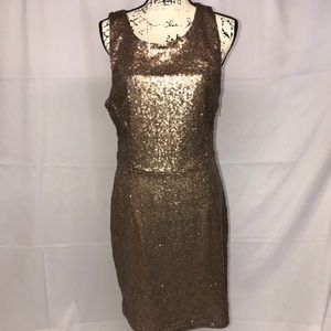 Charlotte Russe - rose gold sequin dress